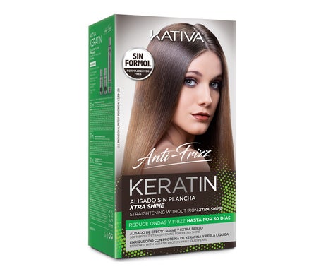 Kativa Keratin Anti-Frizz Alisado sin Plancha Extra Brillo 30 Días 1ud