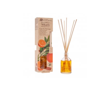 La Casa de los Aromas Botanical Essence Reed Diffuser-Mikado Canela Naranja 50ml