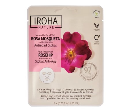 Iroha Nature Mascarilla Antiedad Global Rosa Mosqueta 20ml