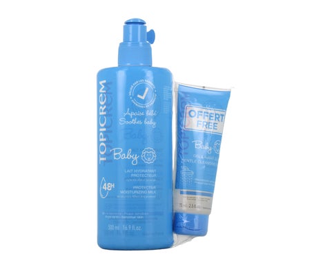 Topicrem Baby Loción Ultra-Hidratante 500ml + Gel Limpiador 75ml