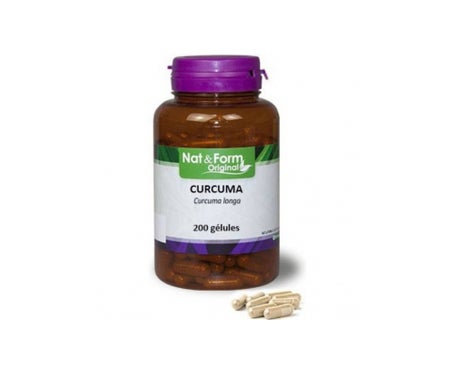 Cúrcuma de forma natural 200 cápsulas
