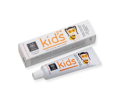 Apivita Kids 2+ Creme De Dentes Infantil Sabor De Frutas Com Romã E Pr