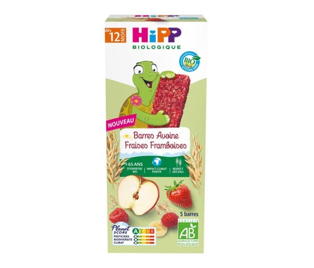 Hipp Barra Avena Fresa Frambuesa Bio 12M 5x20g