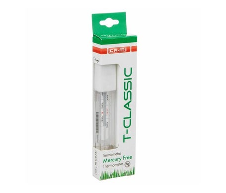 Ca-Mi T-Classic Termómetro de Vidrio Mercury Free Celcius 1ud