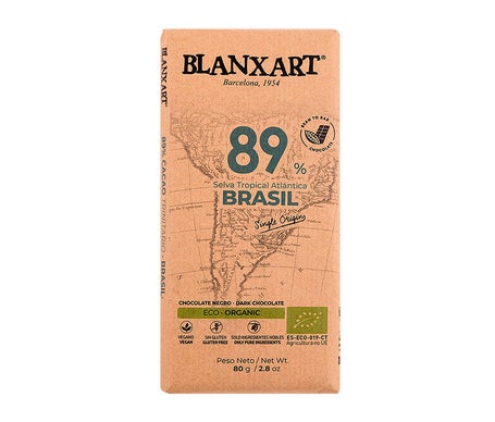 Blanxart Chocolate Negro 89% Brasil Eco 80g | Natural Doctor