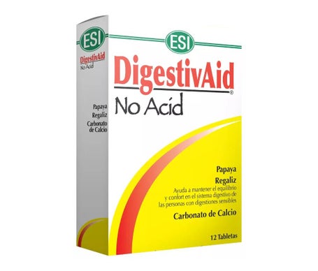 Digestivaid No Acid 12 tabletas