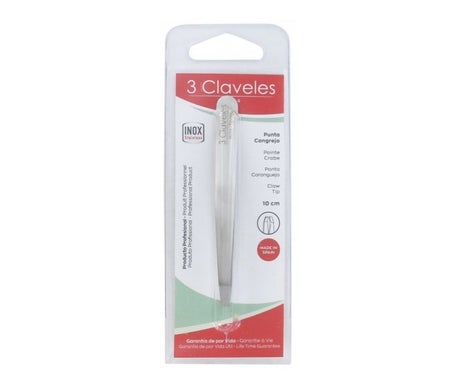 3 Claveles pinza cangrejo Inox 10cm 1ud