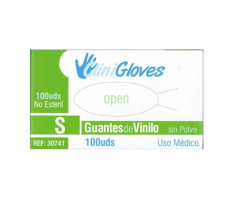 CliniGloves Guantes Nitrilo Sin Polvo Talla S 100uds