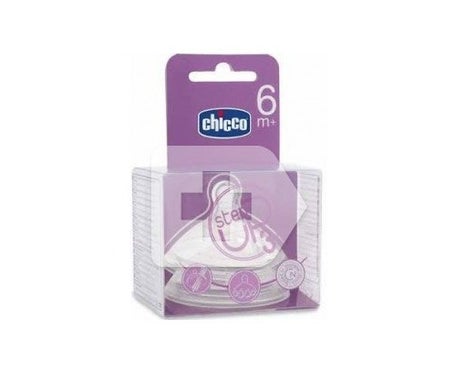 Chicco® tetina Step Up 3 silicona boca ancha flujo rápido 2uds