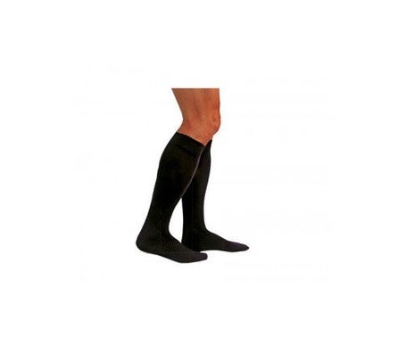 Medilast calcetín negro compresión normal T-XL 1par