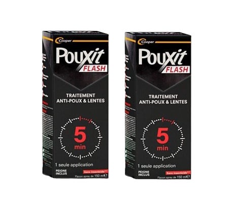 Pouxit Flash Spray Loción 2x150ml