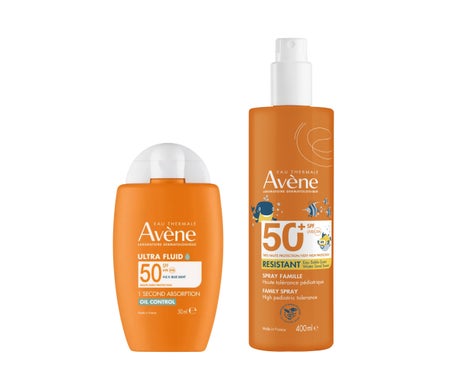 Avène Pack Ultra Fluido Oil Control Spf50 50 ml + Spray Familia Spf50+ 400 ml