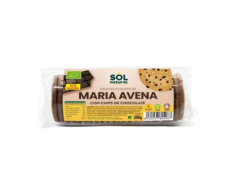 Sol Natural Galletas Maria Avena Chips Chocolate Bio 200g