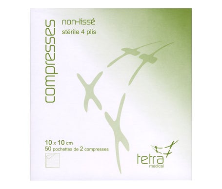 Tetra Medical Compresa No Tejida Estéril 10x10cm 100uds | Natural Doctor