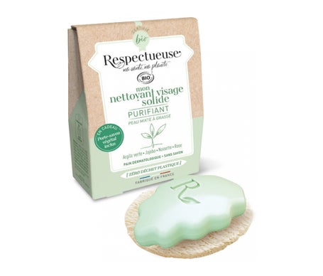 Respectueuse Kit Limpiador Facial Sólido Purificante + Porta Jab