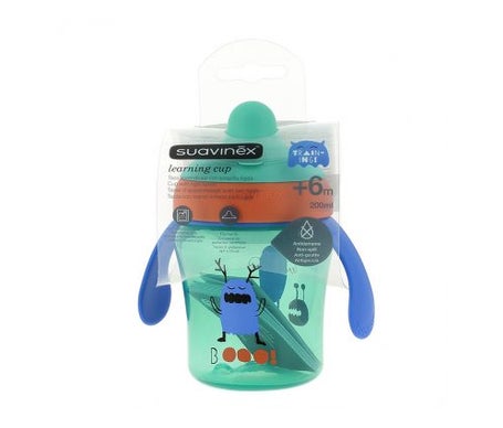 Suavinex Taza Aprendizaje Antigoteo +6m Booo Verde 200ml 1ud
