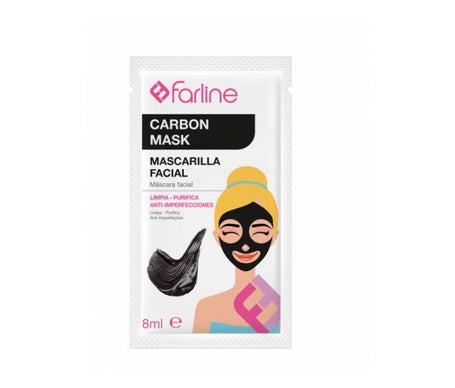 Farline Facial Máscara Carbón 10x8ml