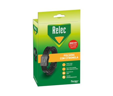 Relec Pulsera con Citronela Familiar Negra