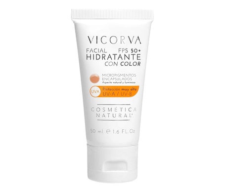 Vicorva Hidratante Facial FPS50 Con Color 50ml