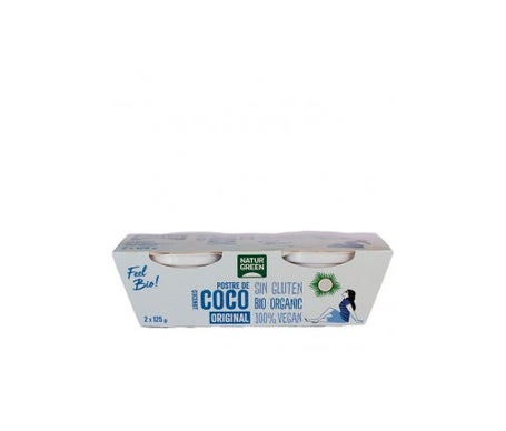 Naturgreen Postre Ecológico De Coco Original 2x125g