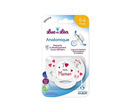 'Luc et Lea Chupete Silicona J''Aime Mon Papa 0-6 Meses 1ud'