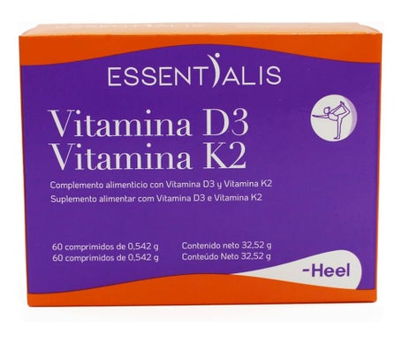 Essentialis Vitamina D3 + Vitamina K2 60comp