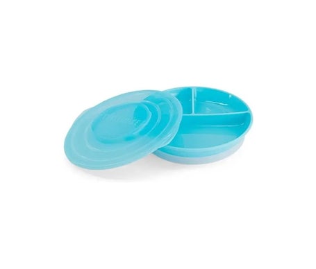 Twistshake Plato Dividido +6 Meses Azul 1ud