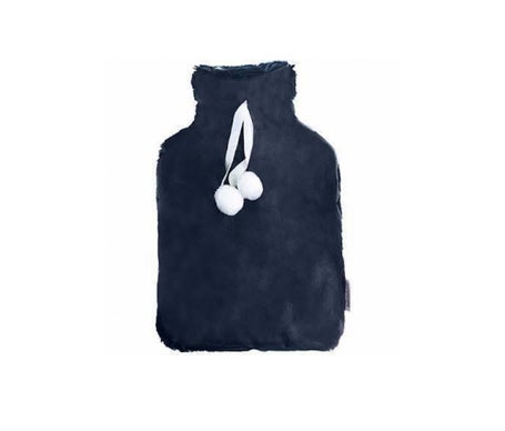 Sanodiane Botella de agua caliente Pompones Pieles de imitación