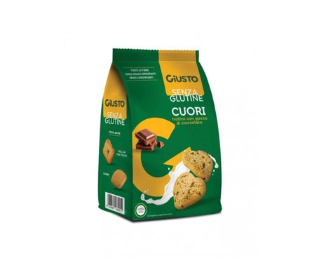 Giusto Corazones Galletas Mantequilla Gotas Chocolate Sin G 200g