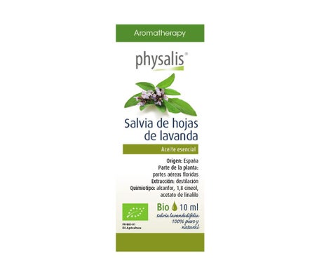 Physalis Aceite Esencial de Salvia de Hojas de Lavanda Bio 10ml