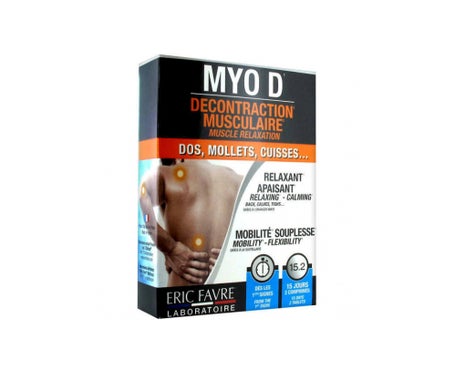 Myo D caja de relajación muscular de 30 comprimidos