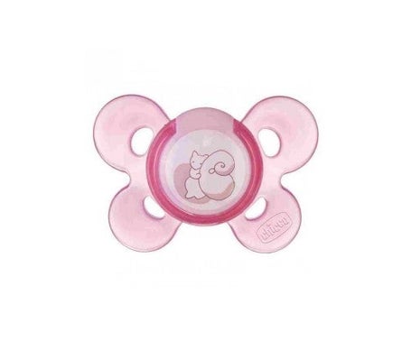 Chupete silicona Chicco® physio anatómico confort 4 M+ rosa