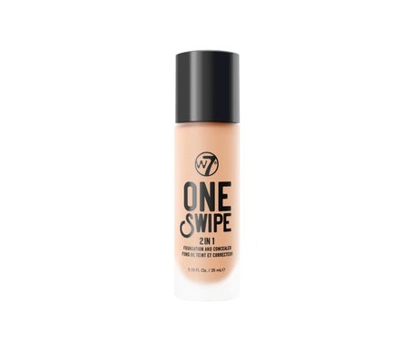 W7 One Swipe 2 In 1 Foundation And Concealer Natural Beige 35ml