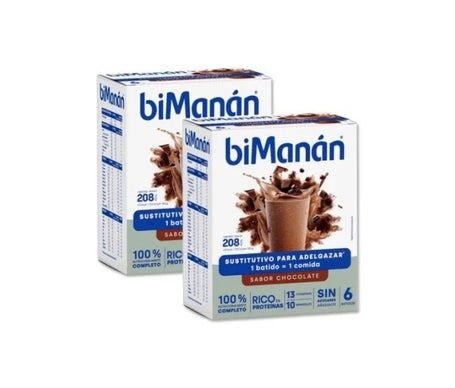 biManán beSlim Batidos de Chocolate 2x6uds