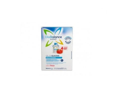 DiaBalance Expert gel glucosa efecto sostenido fresa 4 sobres