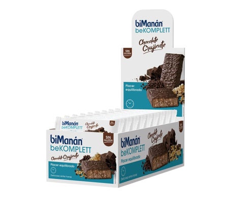biManán beKomplett Barritas de Chocolate Crujiente 24 uds