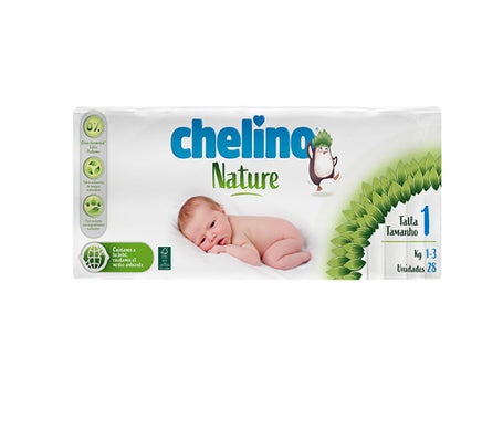 Chelino Nature pañales T1 28 unidades