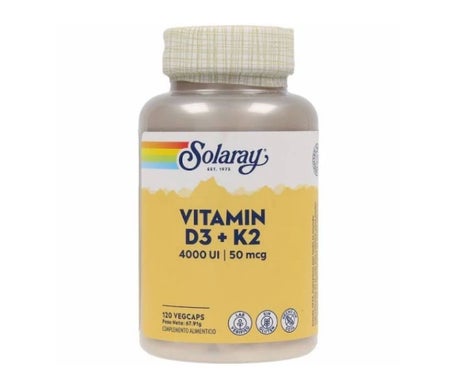 Solaray Vitamina D3 +K2 4000UI 120caps