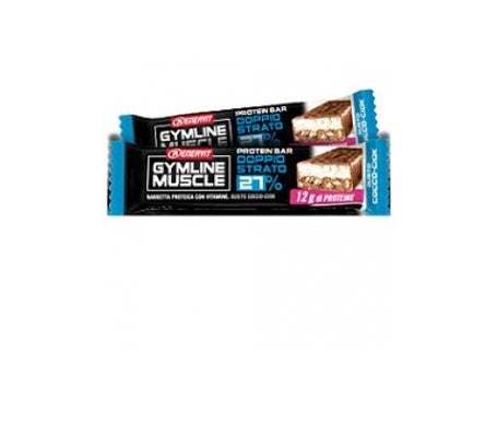 Enervit Gymline Muscle High Protein Bar 27% coconut chocolate 45 g - Nutrición deportiva