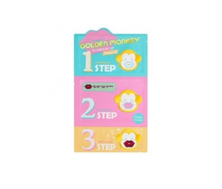 Holika Holika Golden Monkey Glamour Kit Labial 3 Pasos 2g