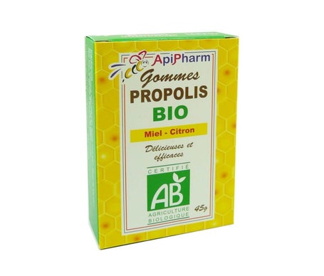 Apipharm Gomas De Propóleo Miel Limón Bio 45g