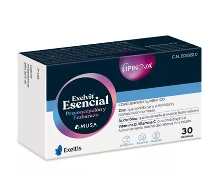 ExelVit Esencial Preconcepción y Embarazo 30caps
