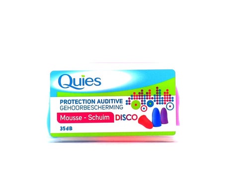 Protección auditiva de espuma Quies Disco 6uts