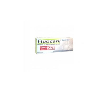 Fluocaril Pasta de dientes blanqueadora de 75 ml lote de 2