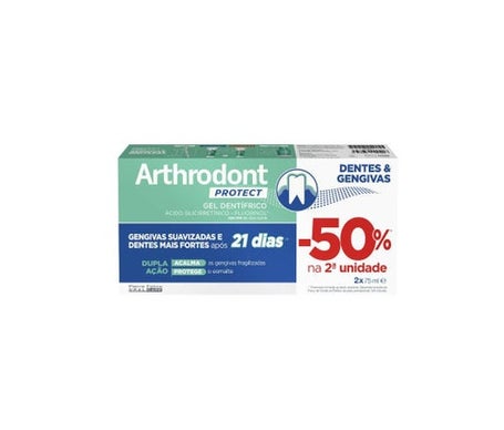 Arthrodont Protect Gel Dentífrico Dientes y Encías 2x75ml