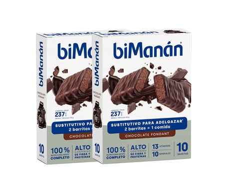 Bimanán BeSlim Chocolate Fondant Duplo 10+10uds