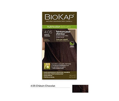 Biokap Tintura Delicato 4.05 Castaño Chocolate 140ml
