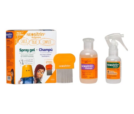 Neositrin Antipiojos Spray Gel 60ml + Champú 100ml