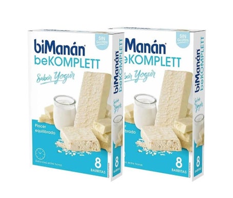 Bimanan Be Komplett Duplo Sabor Yogur 2x8 Barritas