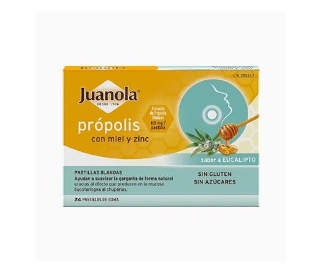 Juanola® própolis con miel y zinc 24uds